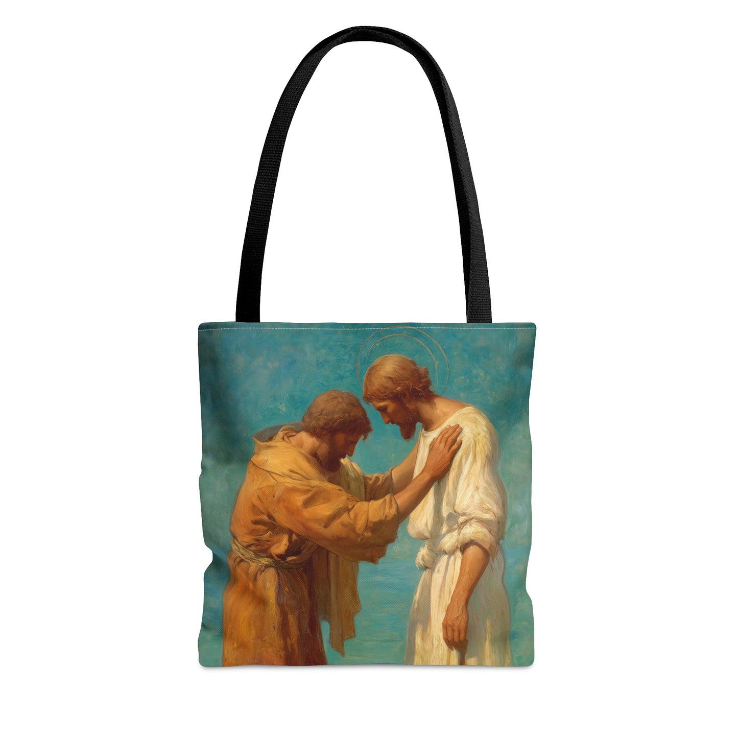 Saint John the Baptist, Servant of the Dawn - Tote Bag - Large Medium Small Faith Art Bag - Catholic Faith Purse - Double Sided