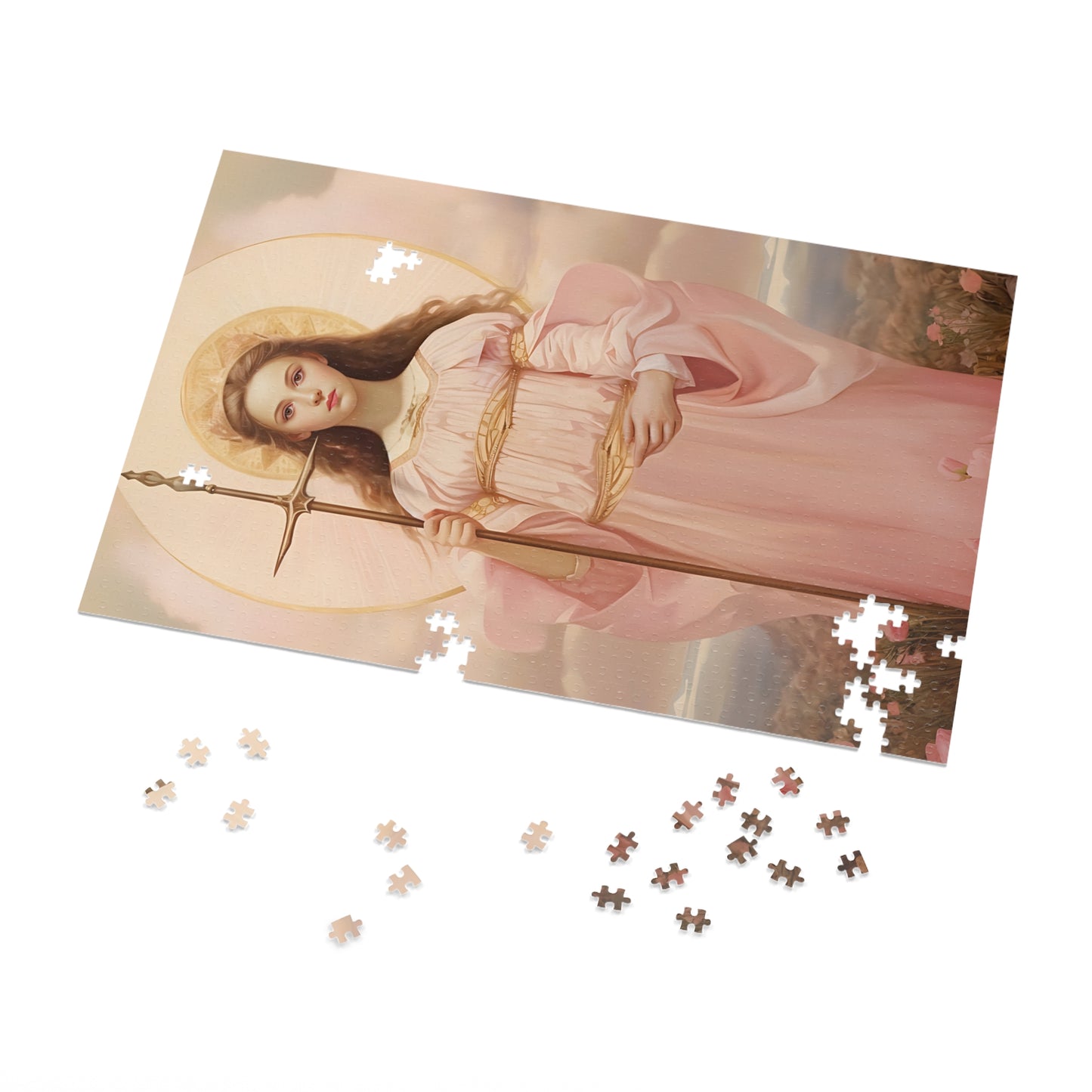 Saint Philomena - Puzzle and Keepsake Tin - Religious Jigsaw Puzzle (30, 110, 252, 500,1000-Piece) - Religious Puzzle