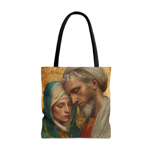 Saints Peter and Fevronia of Murom Tote Bag - Purse - Three sizes - Large Medium Small Bag - Catholic faith carry-all purse - Double Sided