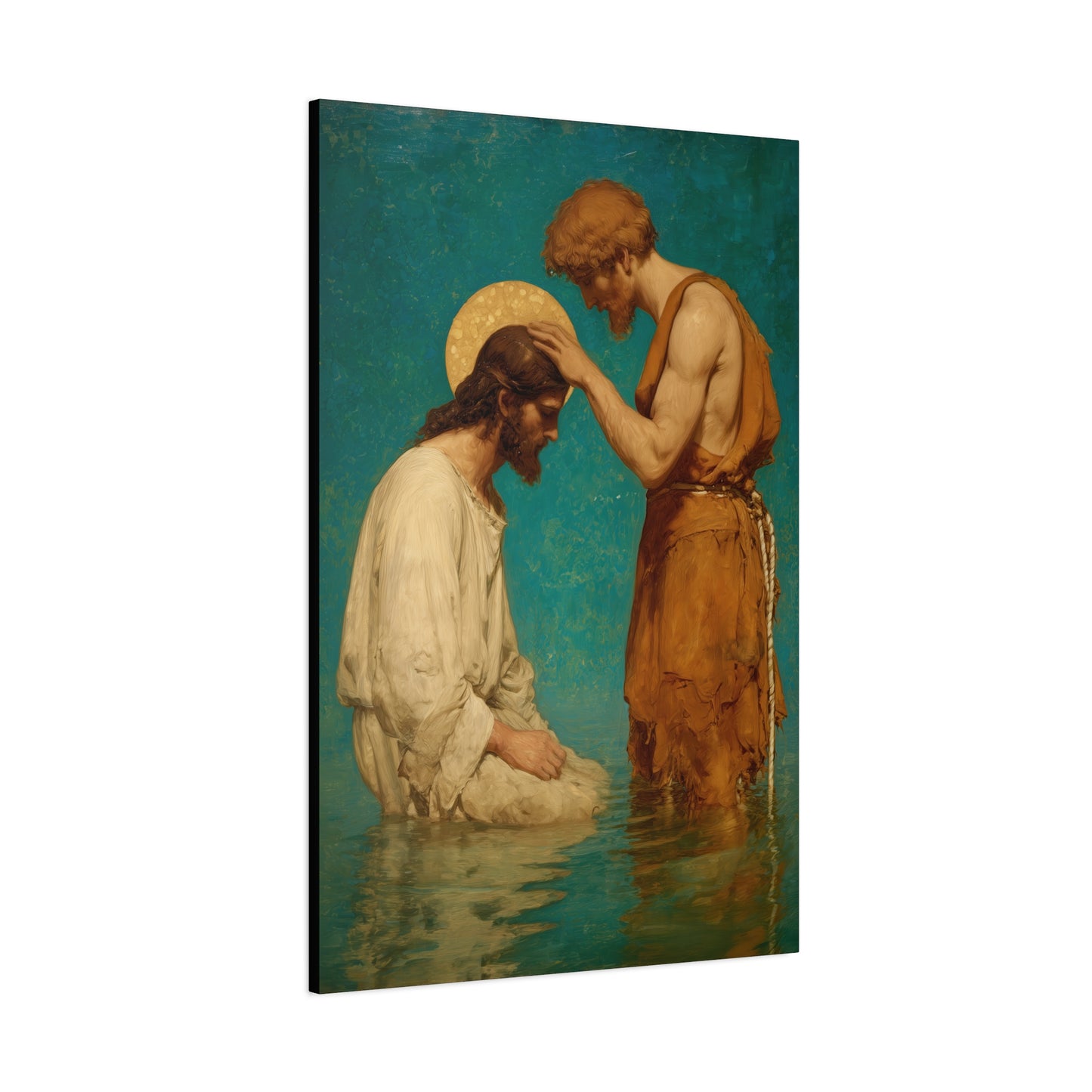 Saint John the Baptist, The Prophet and the Promise - Museum Wrapped Canvas - Print - Religious Art for your Home - Christian print