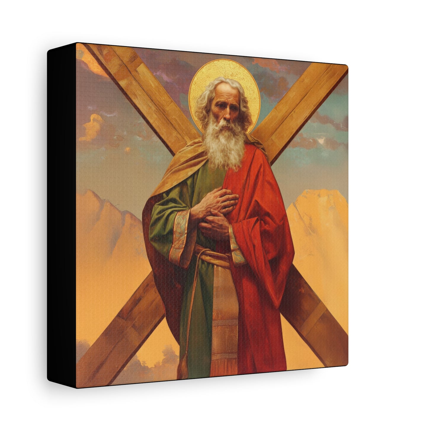Saint Andrew the Apostle - Gallery Wrapped Canvas - Print - Religious Art for your Home - Catholic