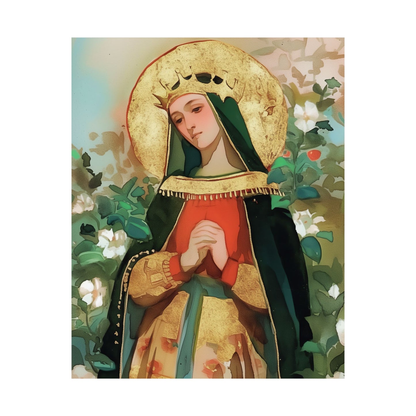 Saint Matilda of Germany - Sanctified Souls Print - Multiple Sizes - Premium Matte Vertical Posters - Matilda of Ringelheim