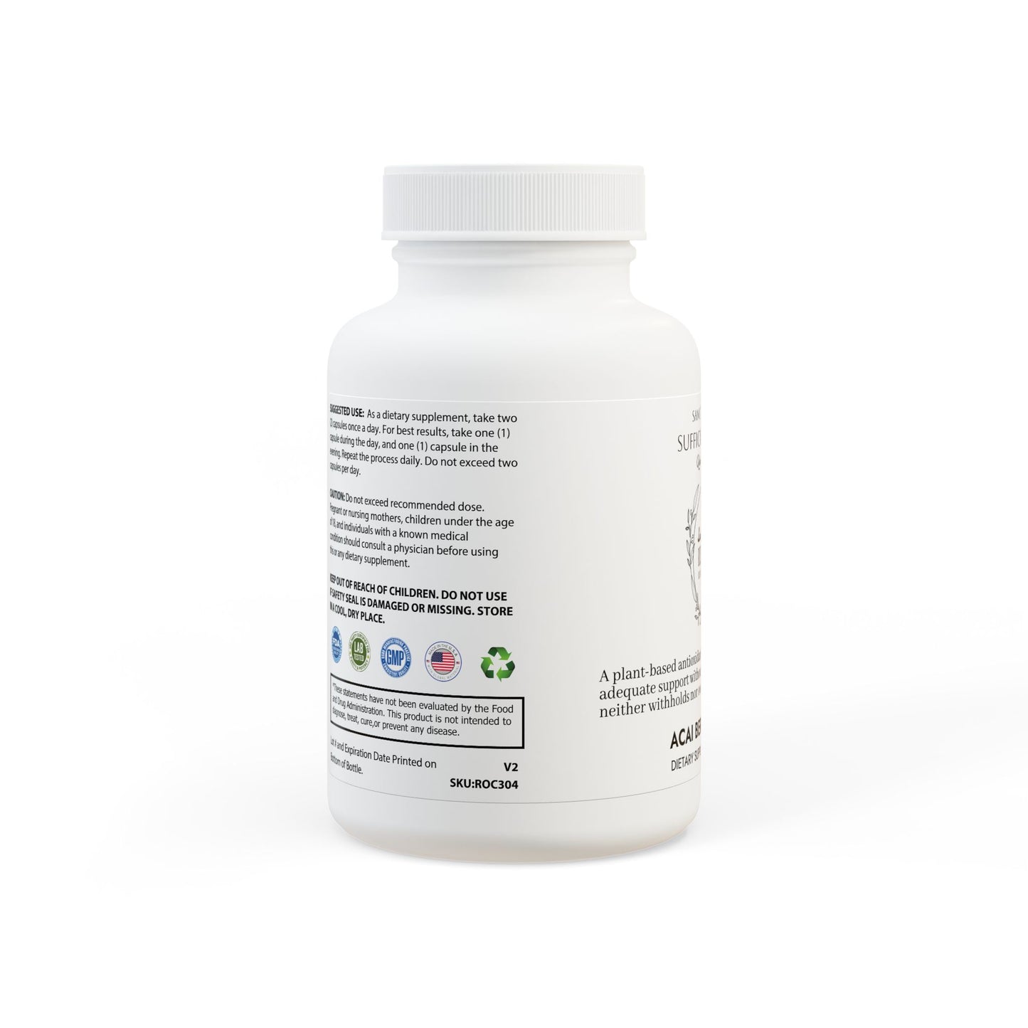 Saint Agnes's Rule & Remedy - Sufficiency · Satis - Quiet Preservation - Acai Berry Complex Supplement (60 Capsules)