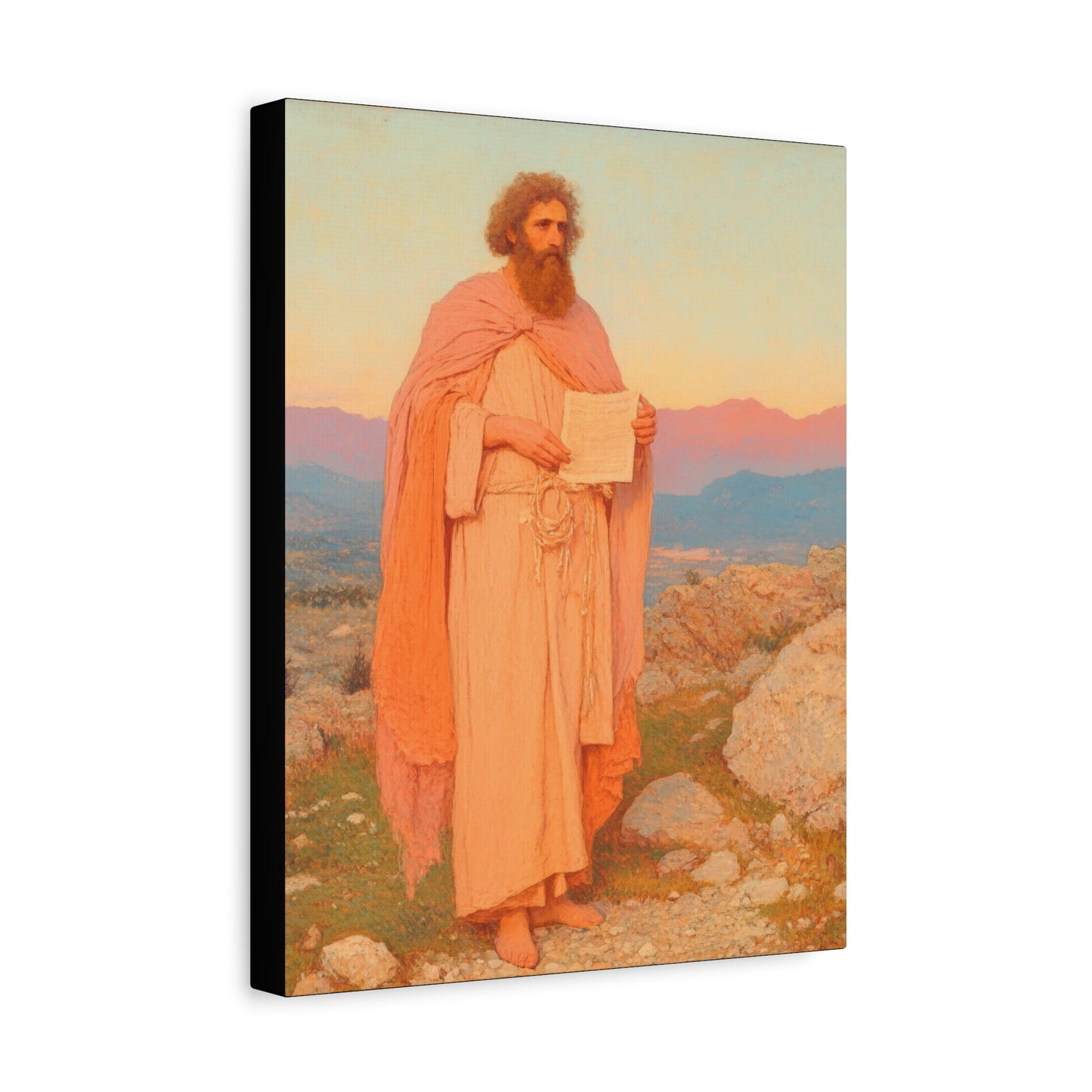 Obadiah - Keeper of the Lord's Warning and Mercy - Gallery Wrapped Canvas - Print - Religious Art for your Home - Catholic Art