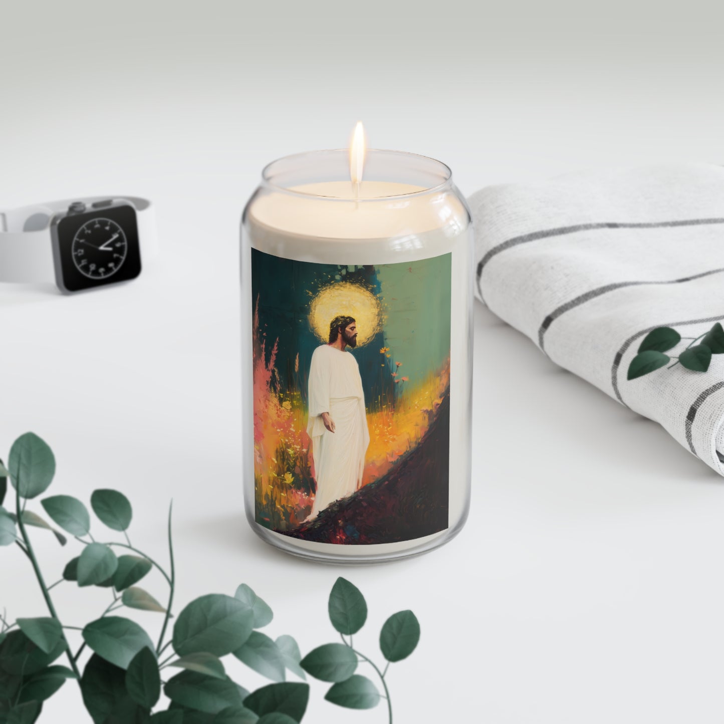 Christus Resurrexit (Christ Is Risen) - Scented Prayer Candle, 13.75oz - Tall Size - Religious Prayer Candle - Catholic Art