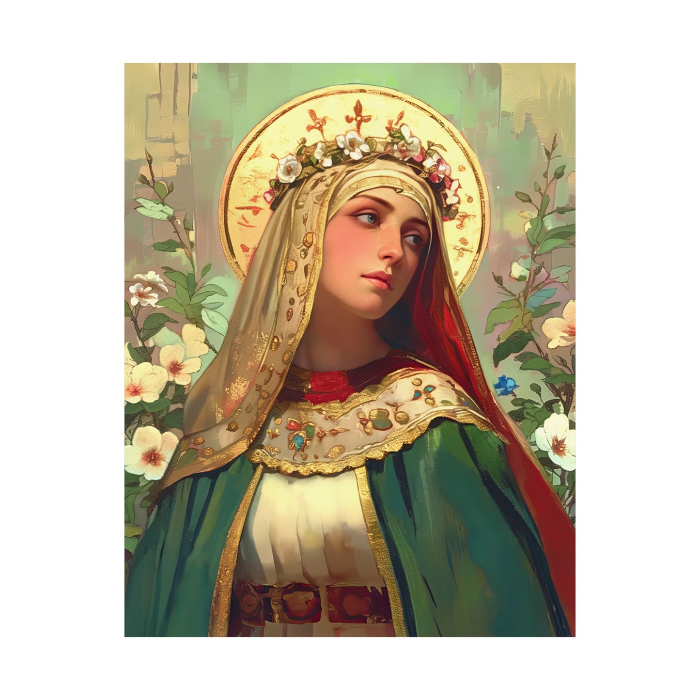 Saint Matilda of Germany Print - Sanctified Souls Print - Multiple Sizes - Premium Matte Vertical Posters
