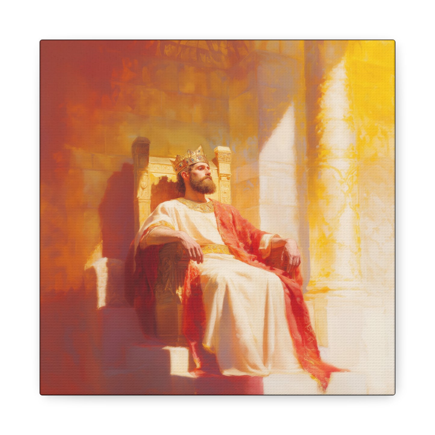 King Solomon: Keeper of God's Understanding - Gallery Wrapped Canvas - Print - Religious Art for your Home - Catholic Art