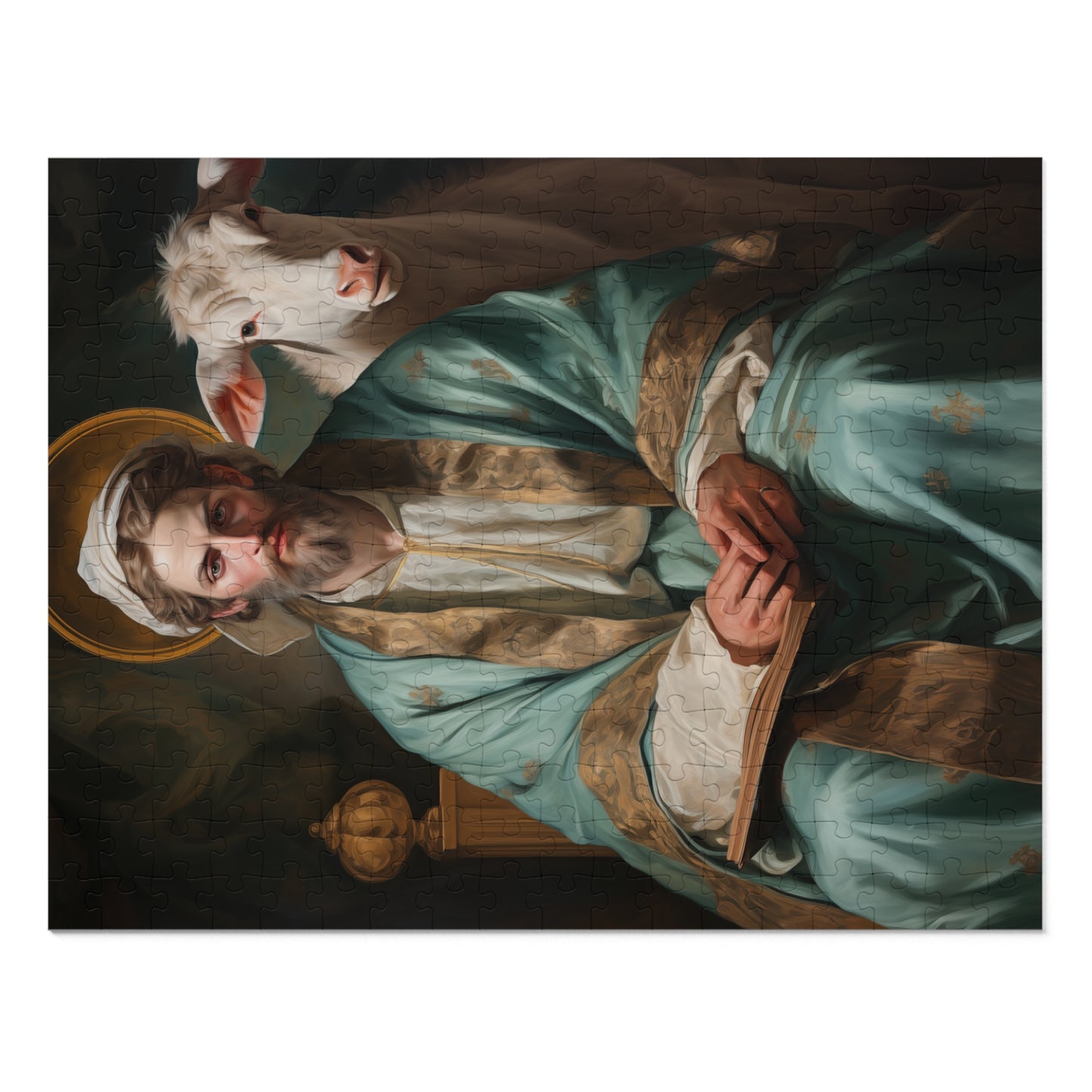 Saint Luke the Evangelist - Puzzle and Keepsake Tin - Jigsaw Puzzle (30, 110, 252, 500,1000-Piece) - Religious Puzzle