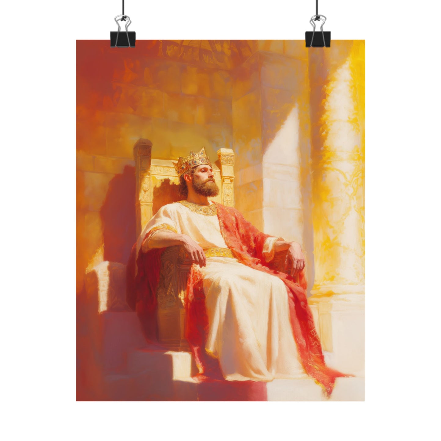 King Solomon: Keeper of God's Understanding - Sanctified Souls Print - Multiple Sizes - Premium Matte Vertical Posters