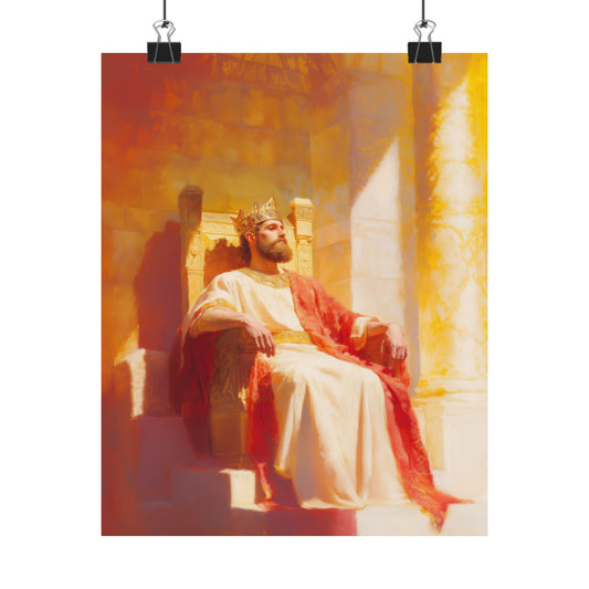 King Solomon: Keeper of God's Understanding - Sanctified Souls Print - Multiple Sizes - Premium Matte Vertical Posters