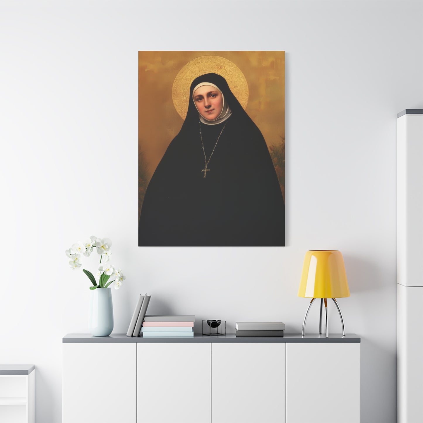 Saint Geltrude Caterina Comensoli - Gallery Wrapped Canvas - Print - Religious Art for your Home - Catholic Art
