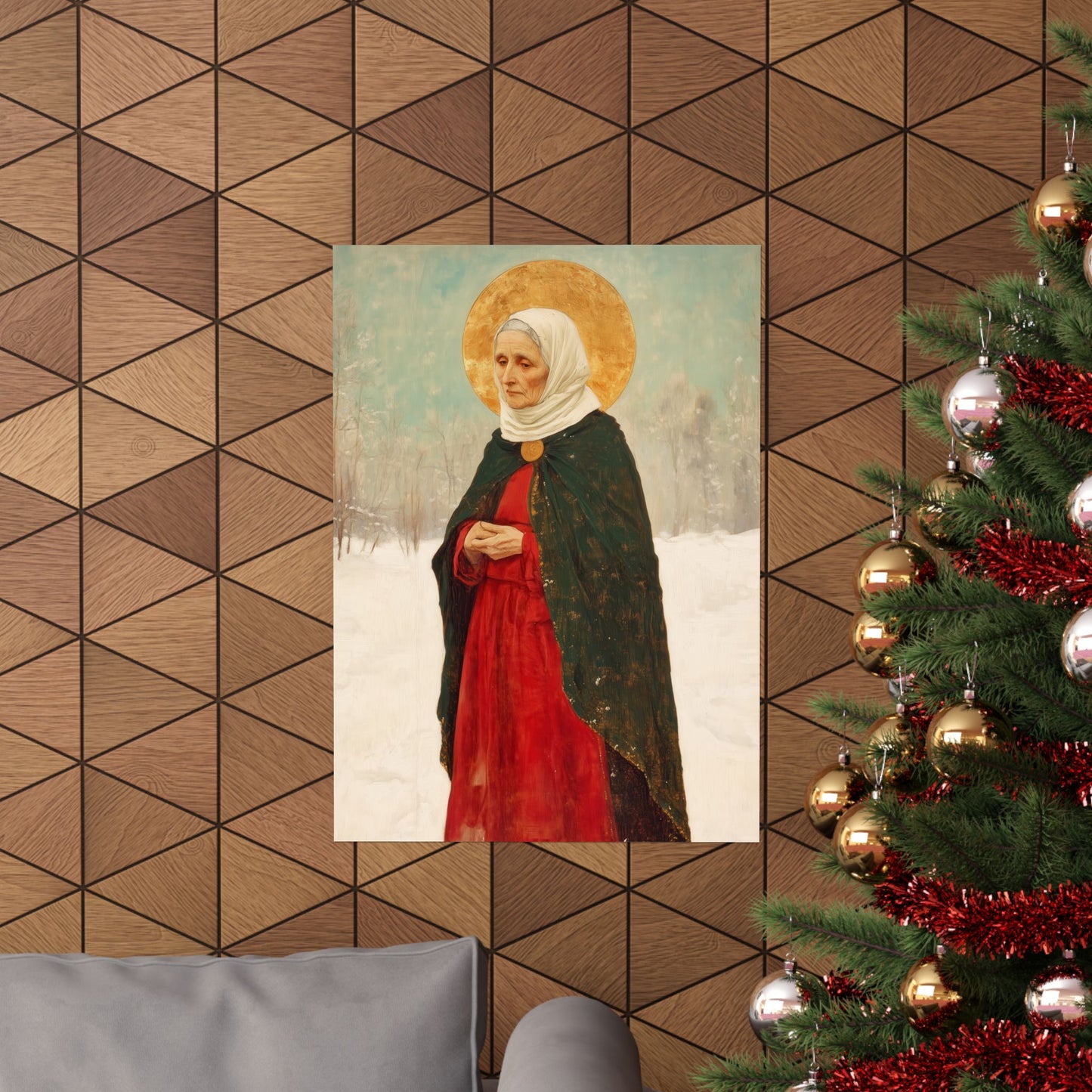 Saint Xenia - Russian Saint Art - Sanctified Souls Print - Multiple Sizes - Premium Matte Vertical Posters