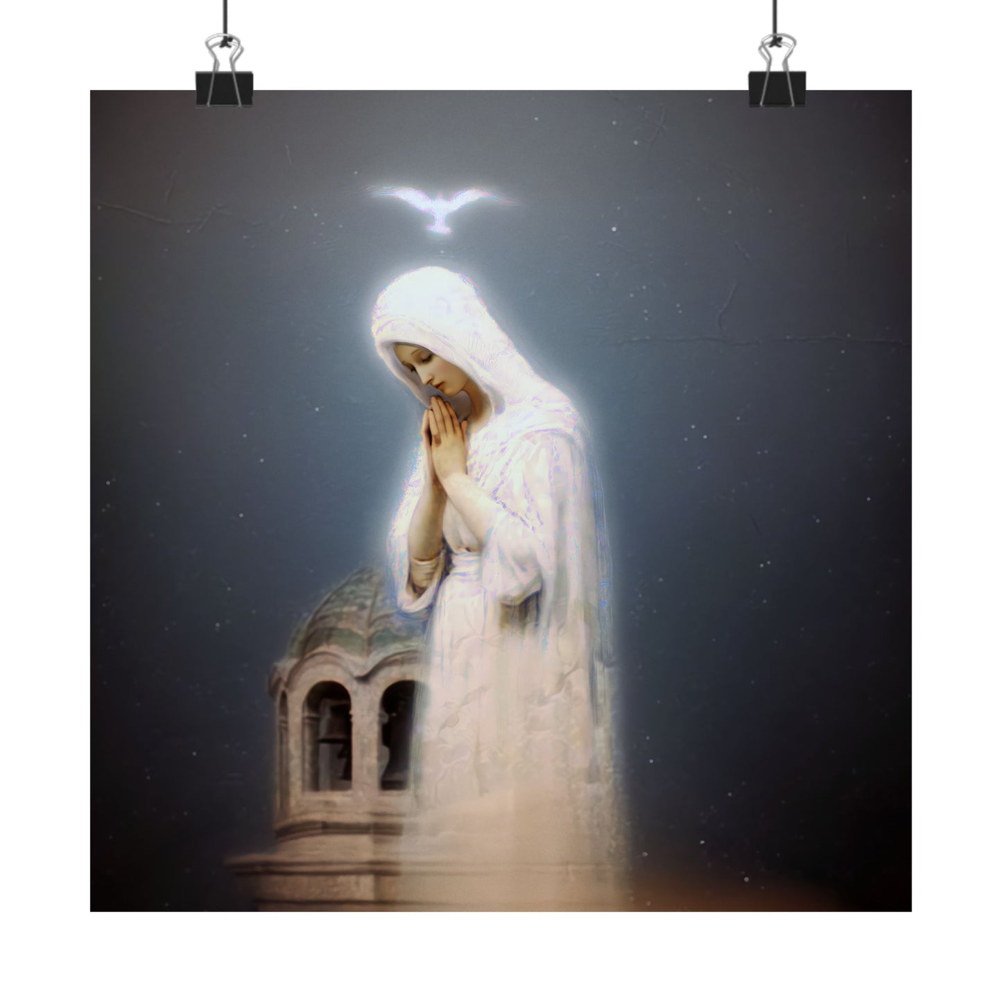 Our Lady of Zeitoun - Mother Mary Print - Marian Art - Sanctified Souls Print - Multiple Sizes - Premium Vertical Posters