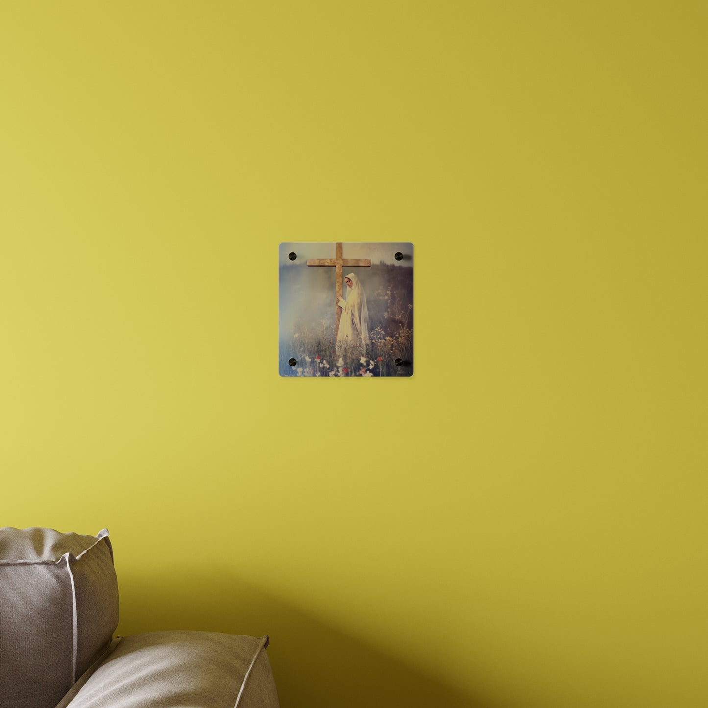 The Feast of the Exaltation of the Holy Cross Wall Art Panel - Ready to Hang Acrylic Print - Catholic Saint Art - Patron Saint Print