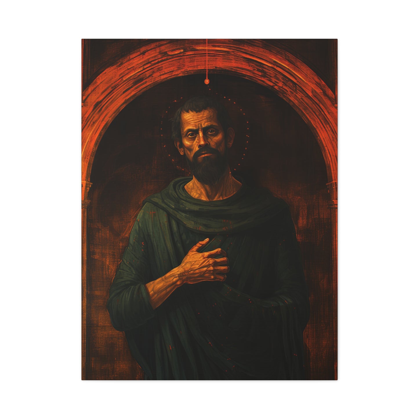 Saint Bartholomew Canvas Print - Multiple Sizes - Catholic Home art - Museum Wrapped Canvas - Sanctified Souls Print