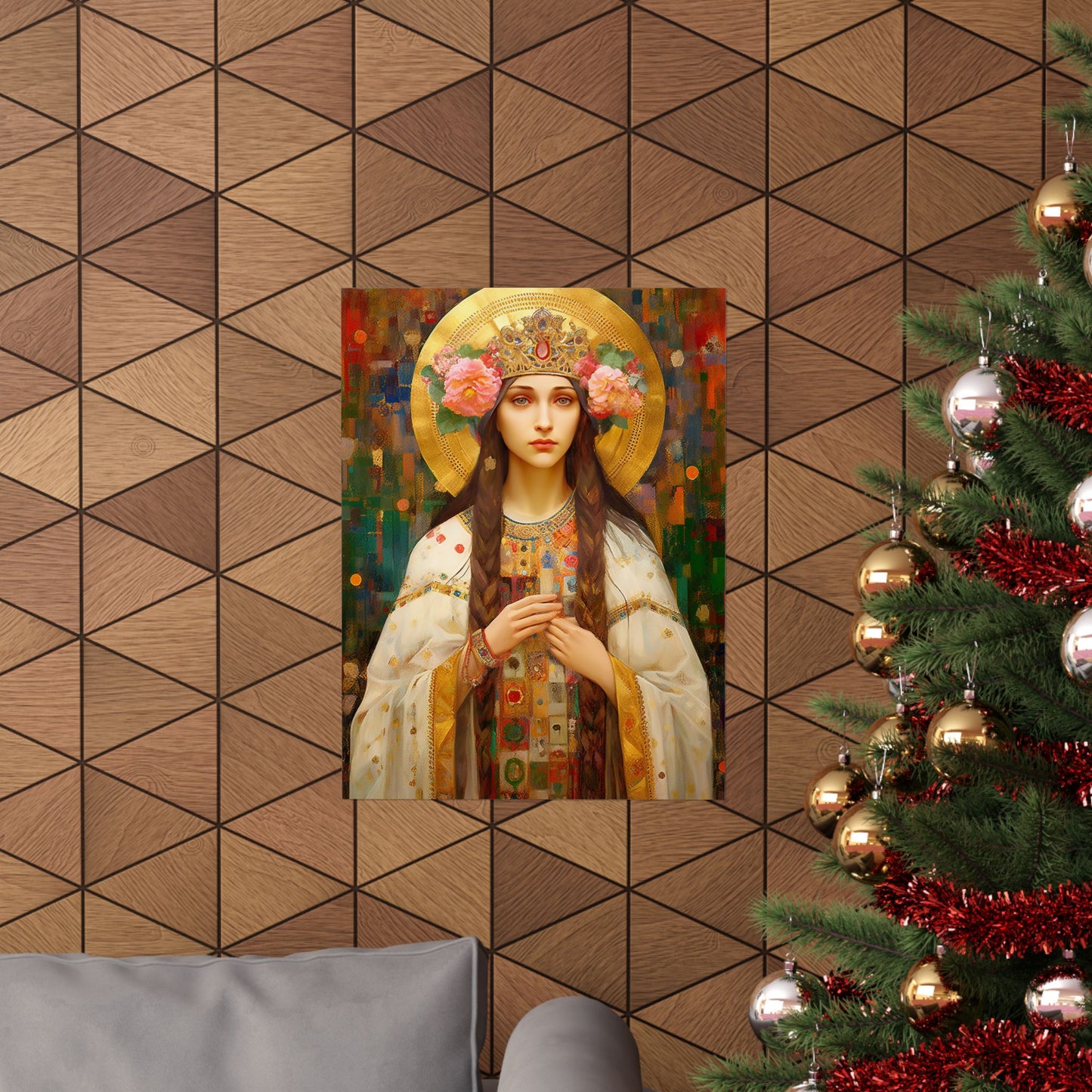 Saint Elizabeth of Hungary - Sanctified Souls Print - Multiple Sizes - Premium Matte Vertical Posters