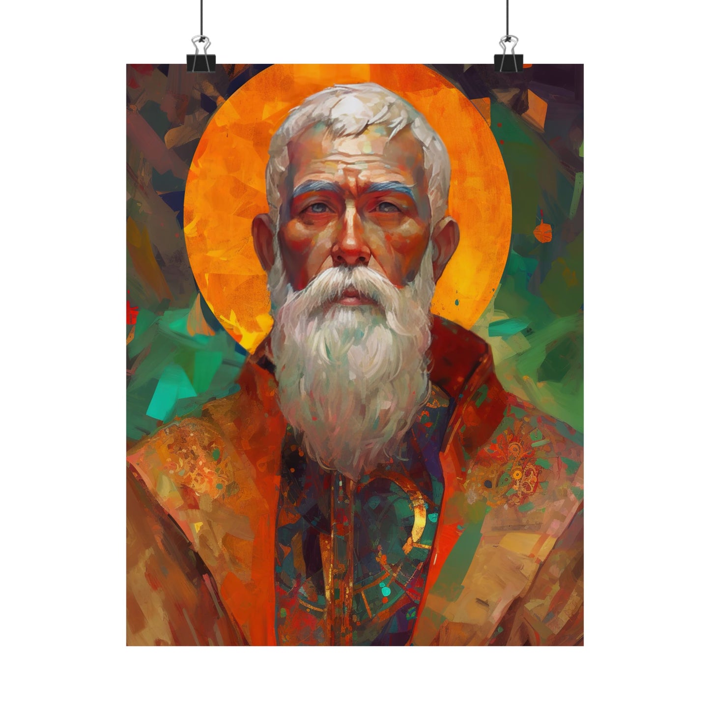 Saint Matthias the Apostle Print - Sanctified Souls Print - Multiple Sizes - Premium Matte Vertical Posters