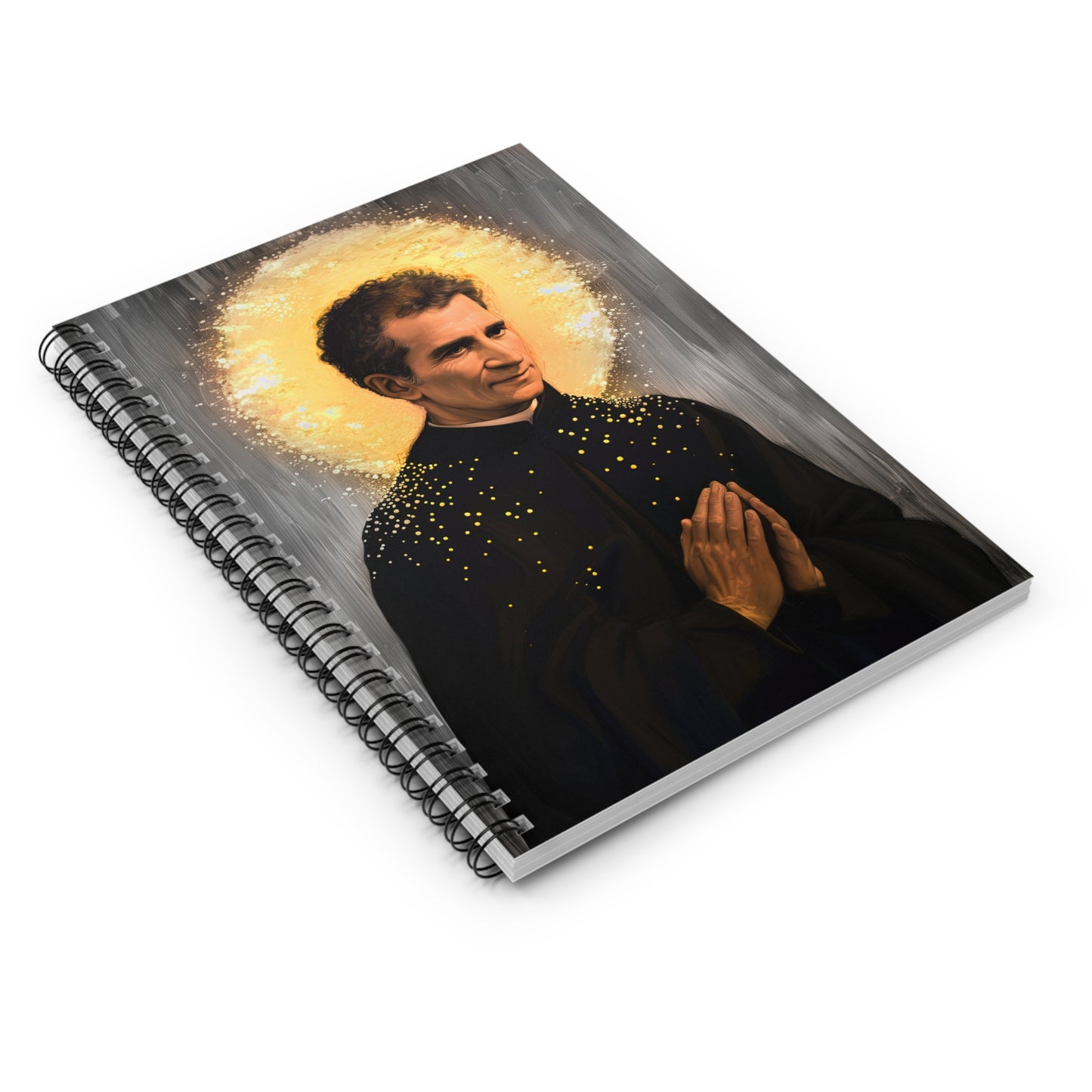 Saint John Bosco / Don Bosco - Sanctified Souls Art - Religious Based Notebook - Spiral Notebook - Ruled Line