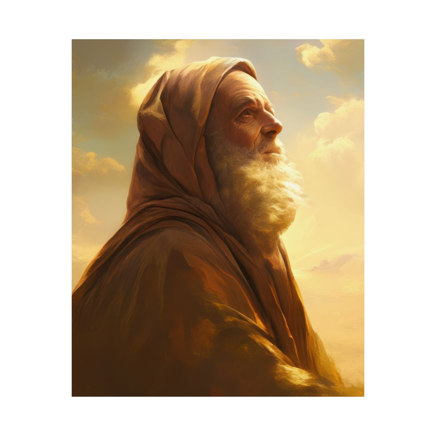 Father Abraham - Sanctified Souls Print - Multiple Sizes - Premium Posters - Catholic Art - Christian Home Decor Artwork