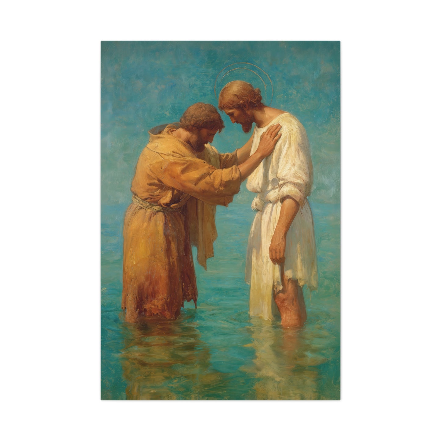 Saint John the Baptist, Servant of the Dawn - Museum Wrapped Canvas - Print - Religious Art for your Home - Christian print - Prayer Room