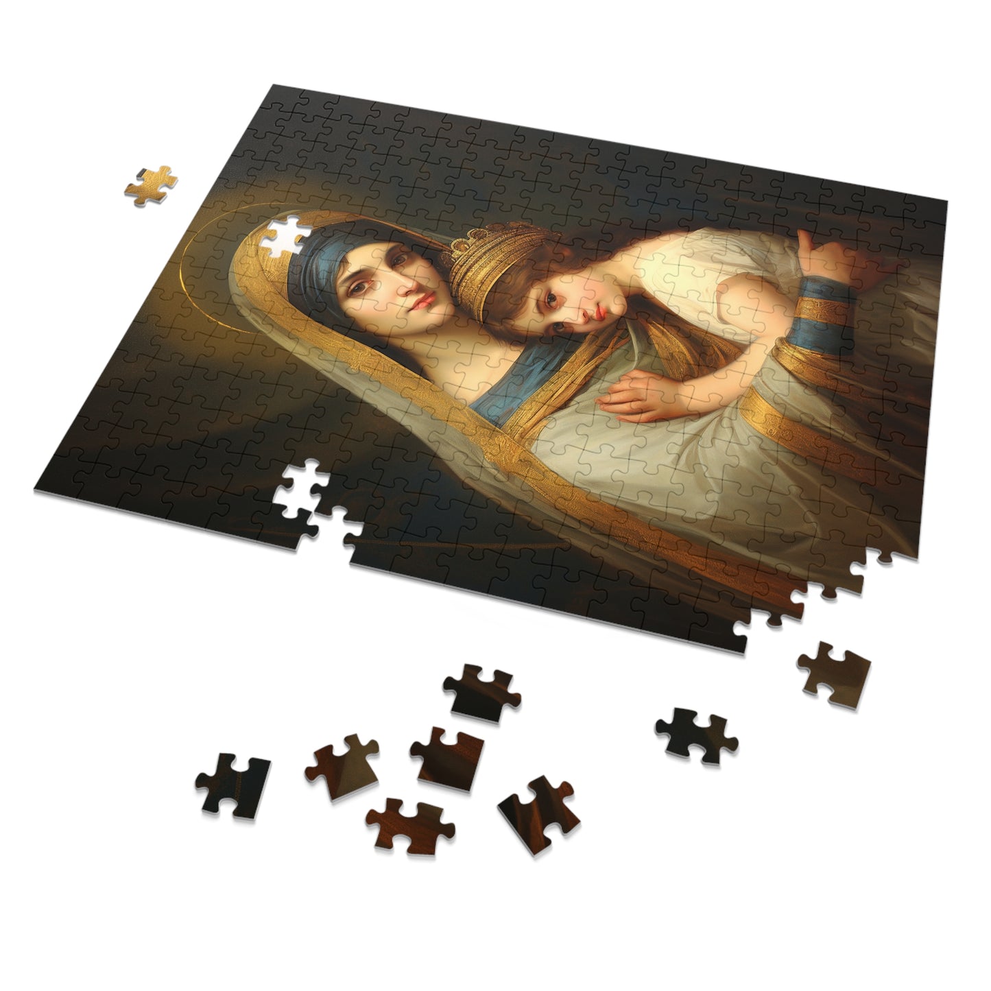 Saint Anne mother to Mary the Blessed Virgin - Puzzle and Keepsake Tin - Jigsaw Puzzle (30, 110, 252, 500,1000-Piece) - Religious Puzzle