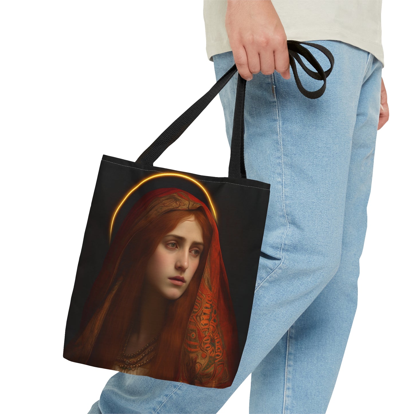 Saint Mary Magdalene Tote Bag - Large Medium Small Faith Art Bag - Re usable Tote Purse - Double Sided - Catholic Art Bag