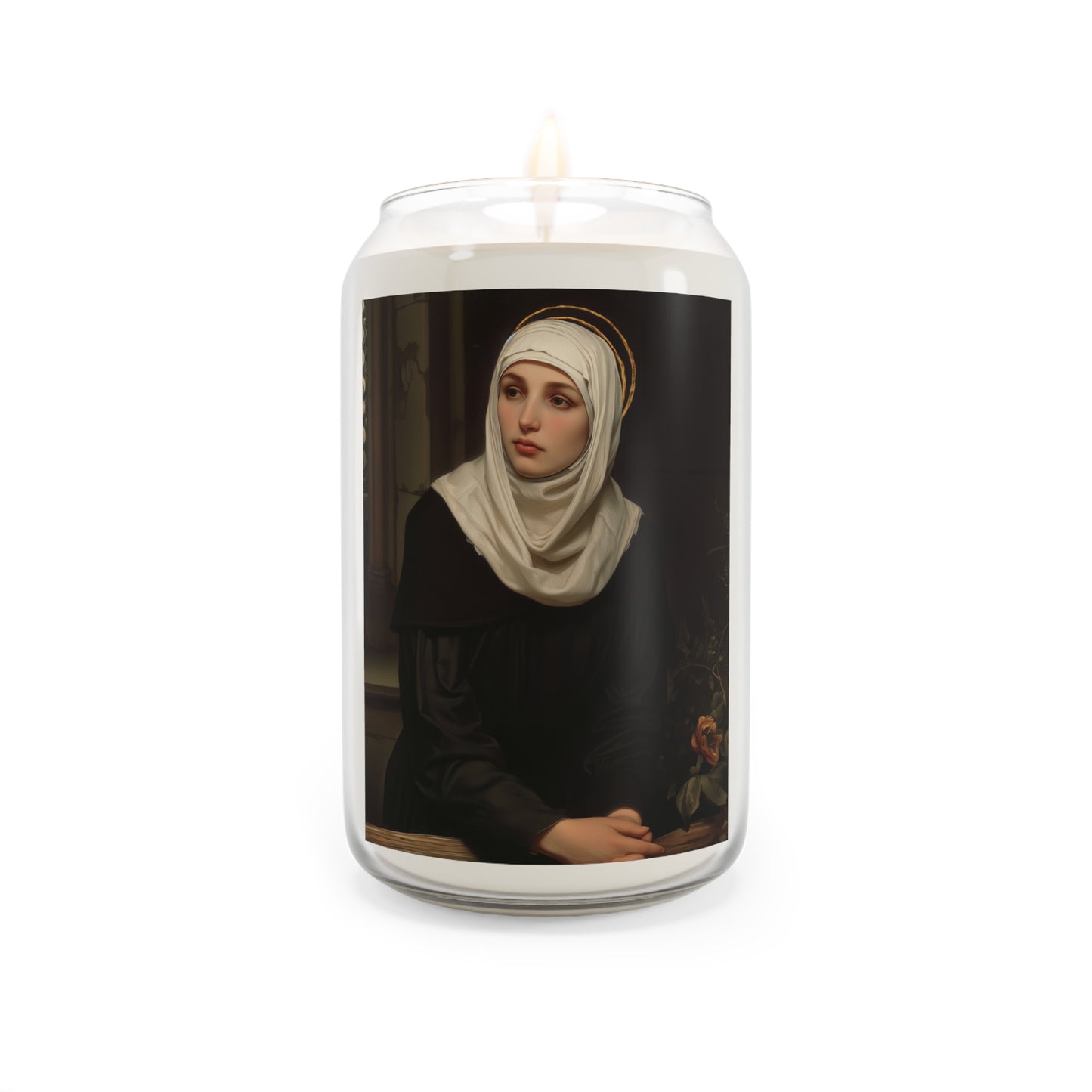 Saint Angela Merici  - Scented Prayer Candle, 13.75oz - Tall Size - Religious Prayer Candle - Catholic Art