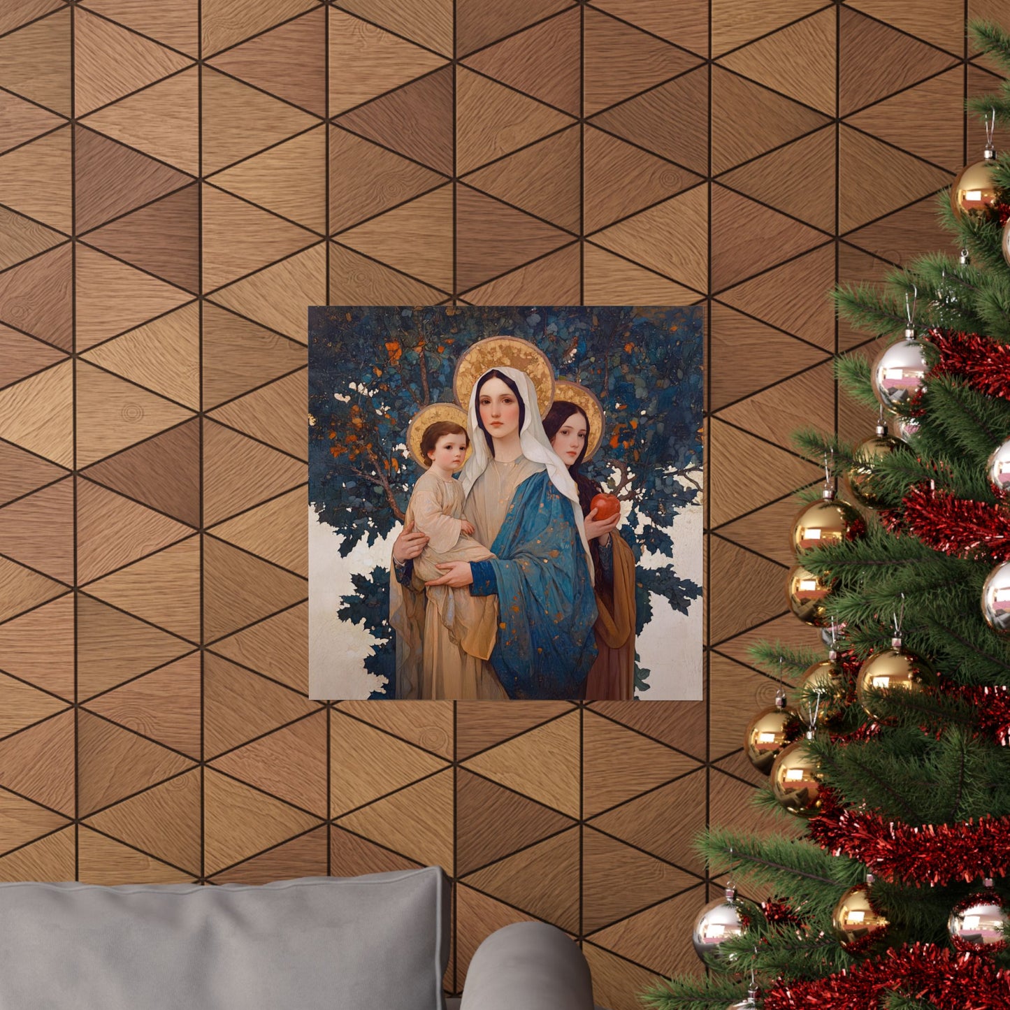 New Eve / Mary, The New Eve - Mother Mary Title - Marian Art - Sanctified Souls Print - Multiple Sizes - Premium Posters