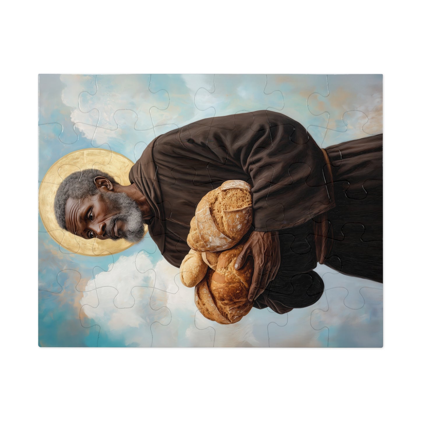 Saint Benedict the Moor - Puzzle and Keepsake Tin - Religious Jigsaw Puzzle (30, 110, 252, 500,1000-Piece) - Religious Puzzle
