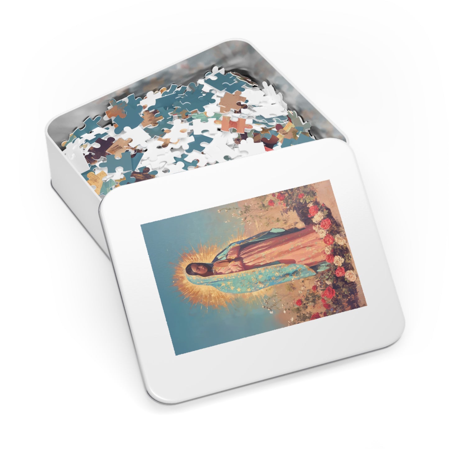 Our Lady of Guadalupe - Puzzle & Keepsake Tin - Religious Jigsaw Puzzle (30, 110, 252, 500,1000-Piece)