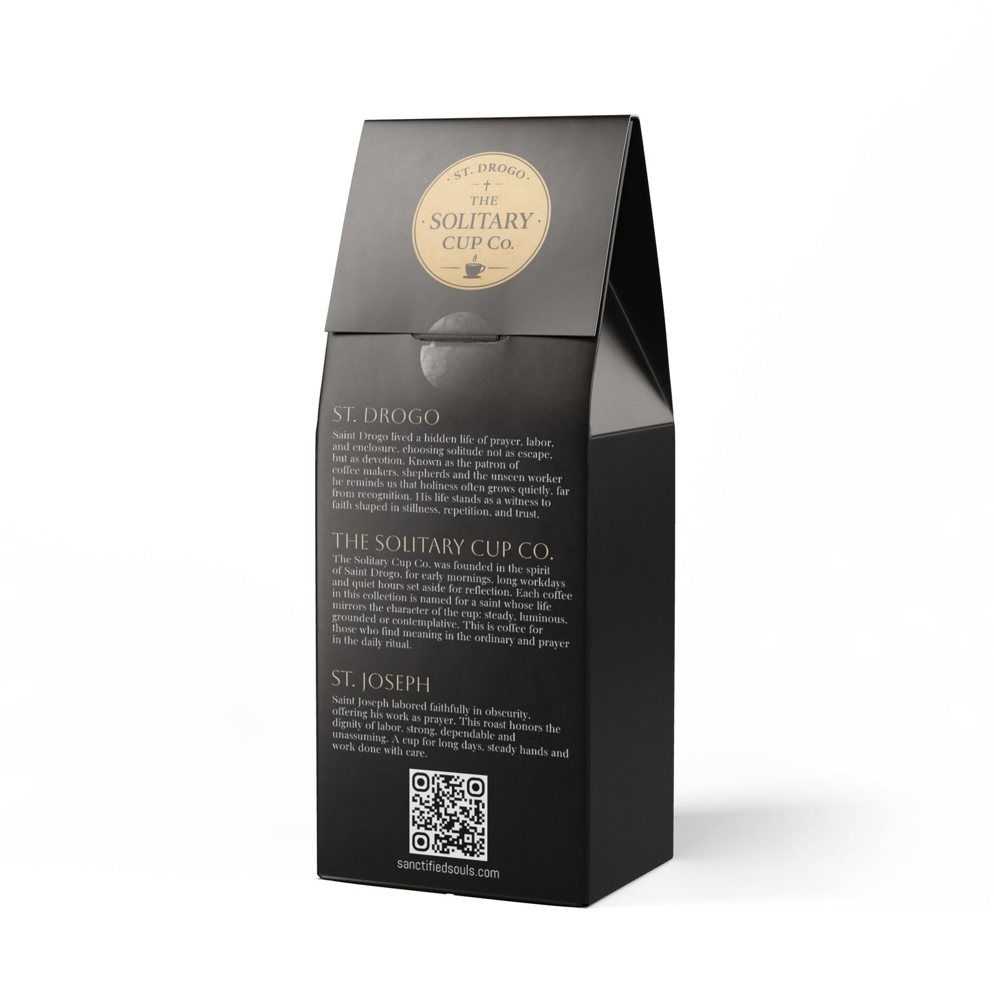 St. Joseph the Worker - Carpenter's Cup (Medium-Dark Roast) - St. Drogo - The Solitary Cup Co. - Artisan Catholic Saint Inspired Coffee - 12 oz.