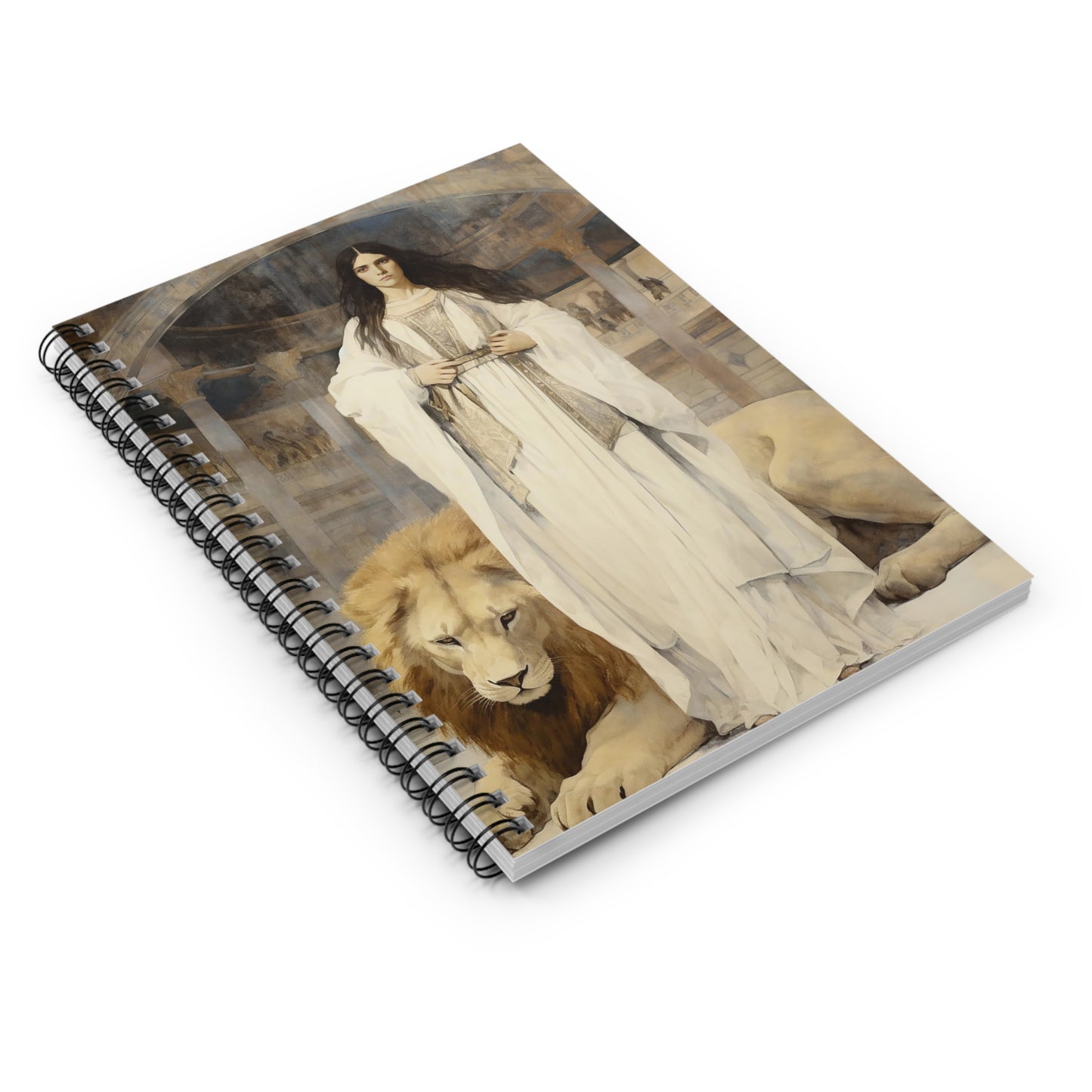 Saint Euphemia Journal - Sanctified Souls Art - Religious Based Notebook - Spiral Notebook - Ruled Line