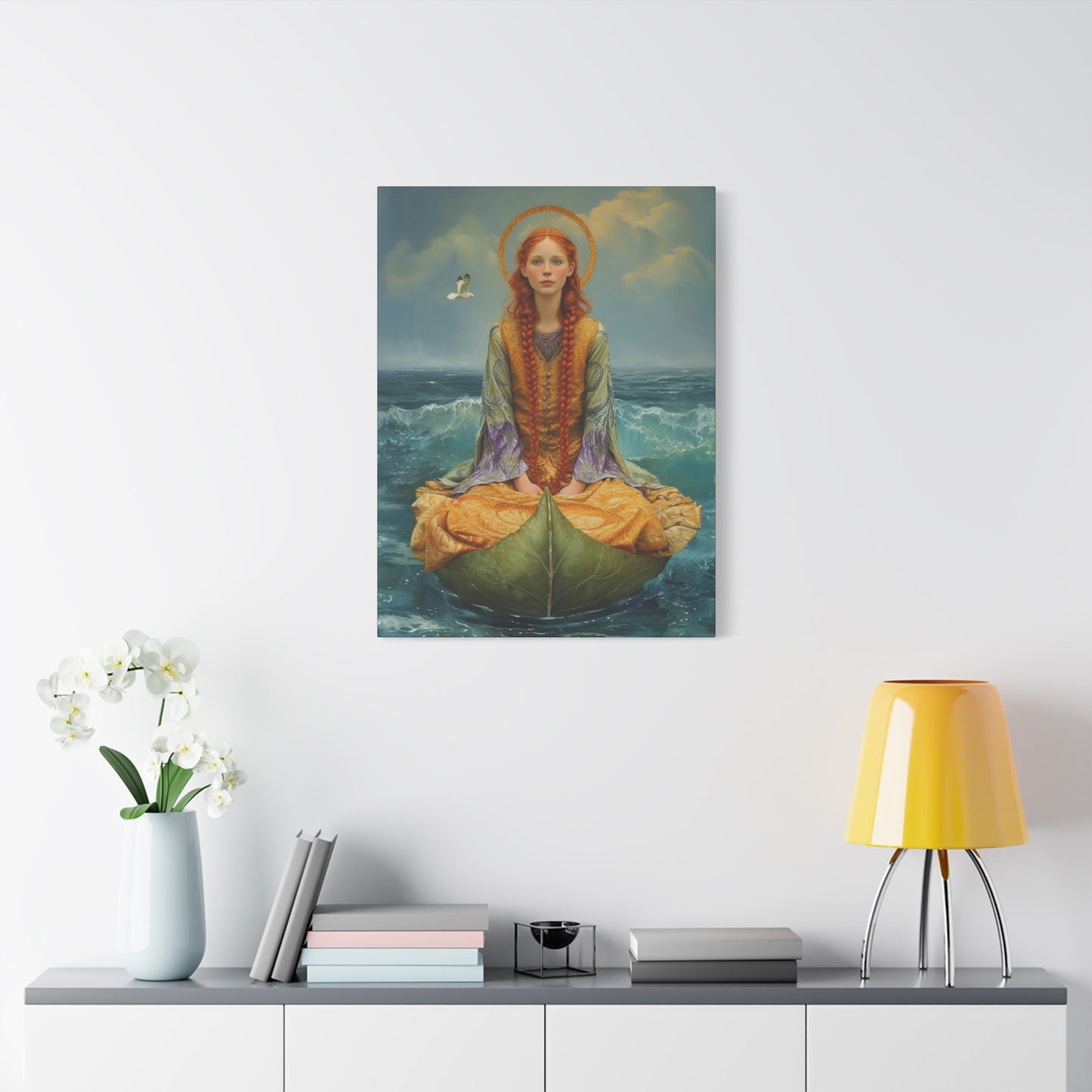 Saint Ia of Cornwall - Museum Wrapped Canvas - Sanctified Souls Print - Religious Art for your Home