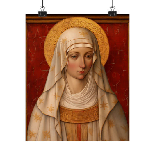 Saint Isidora - The Fool for Christ - Sanctified Souls Print - Multiple Sizes - Premium Matte Vertical Posters - Catholic Saint Art