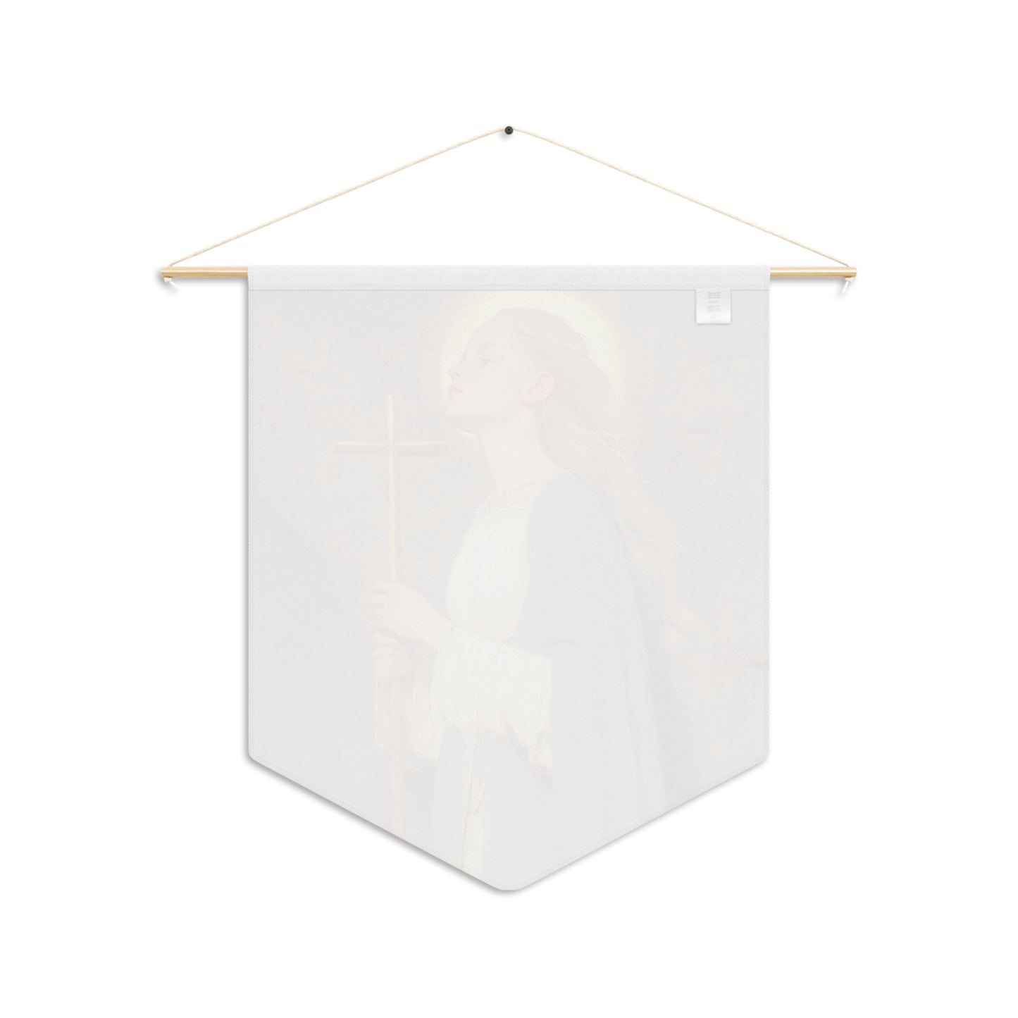 Saint Margaret of Antioch Pennant / Banner / Wall Hanging - Prayer room art - 18" x 21" - Catholic - Large Banner