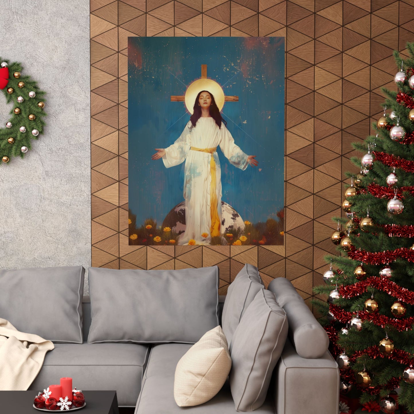 Our Lady of Akita - Mother Mary - Sanctified Souls Print - Multiple Sizes - Premium Matte Vertical Posters