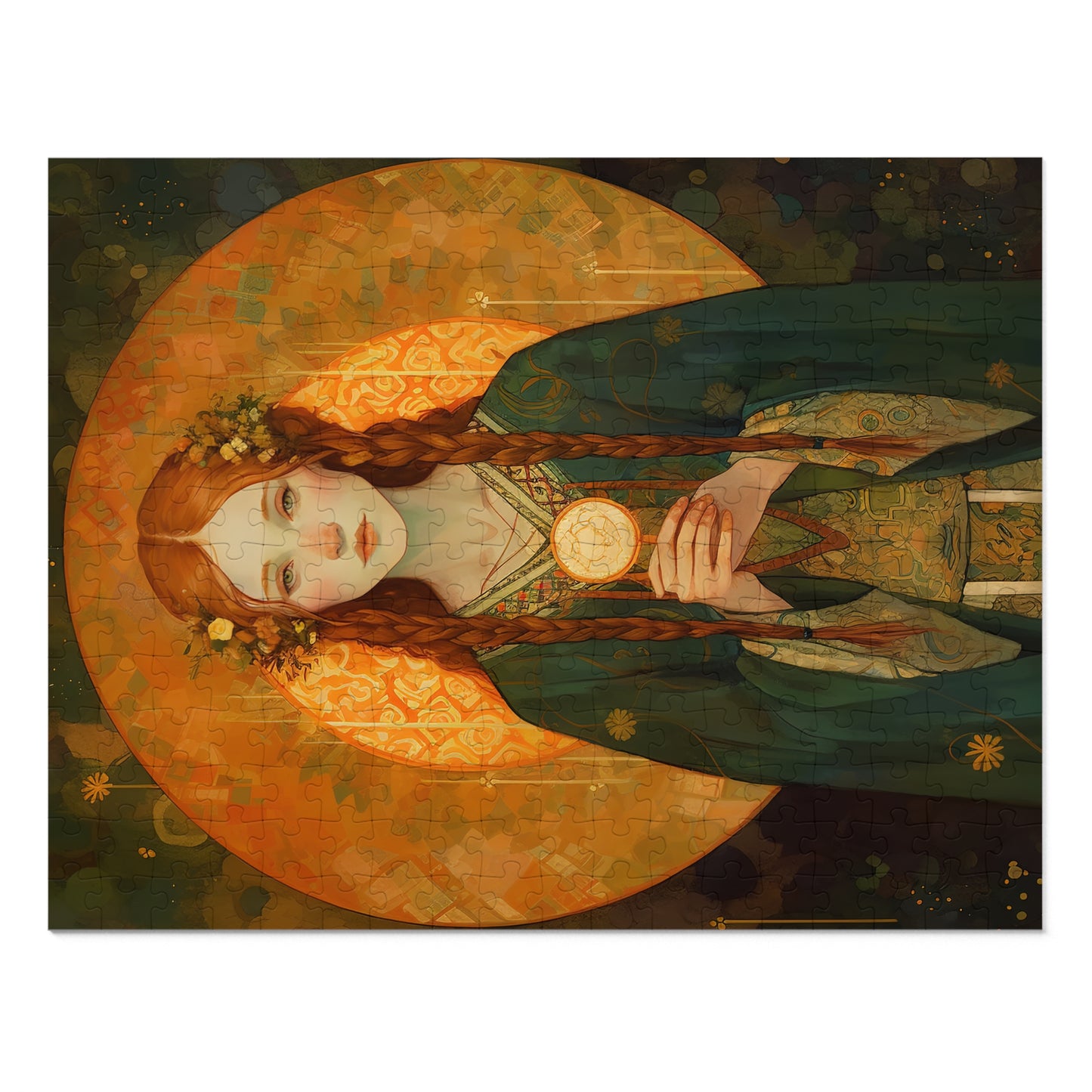 Saint Brigid of Ireland - Puzzle and Keepsake Tin - Religious Jigsaw Puzzle (30, 110, 252, 500,1000-Piece) - Religious Puzzle