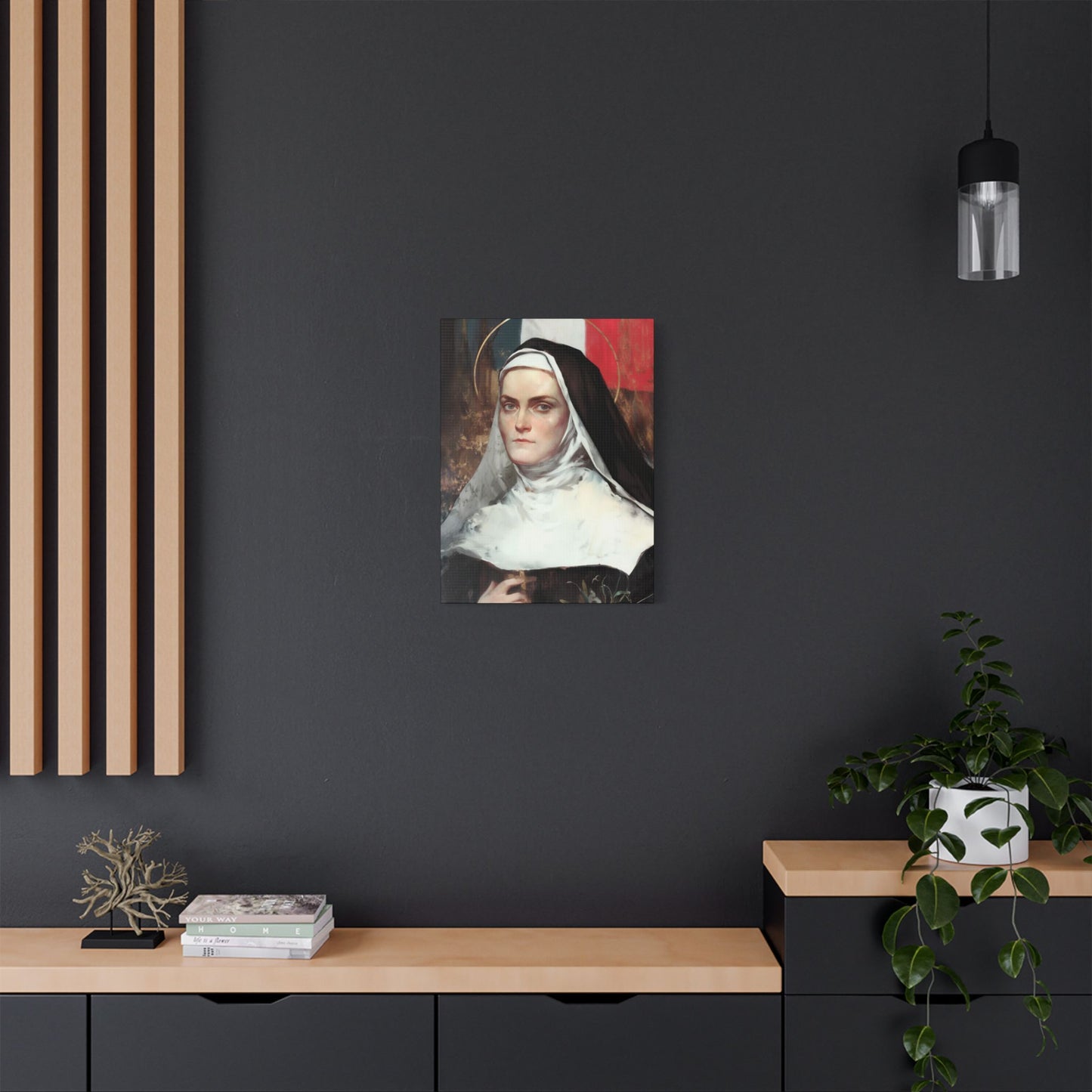 Saint Jeanne-Antide Thouret - Museum Wrapped Canvas - Print - Religious Art for your Home - Christian print - Prayer Room Art - Catholic