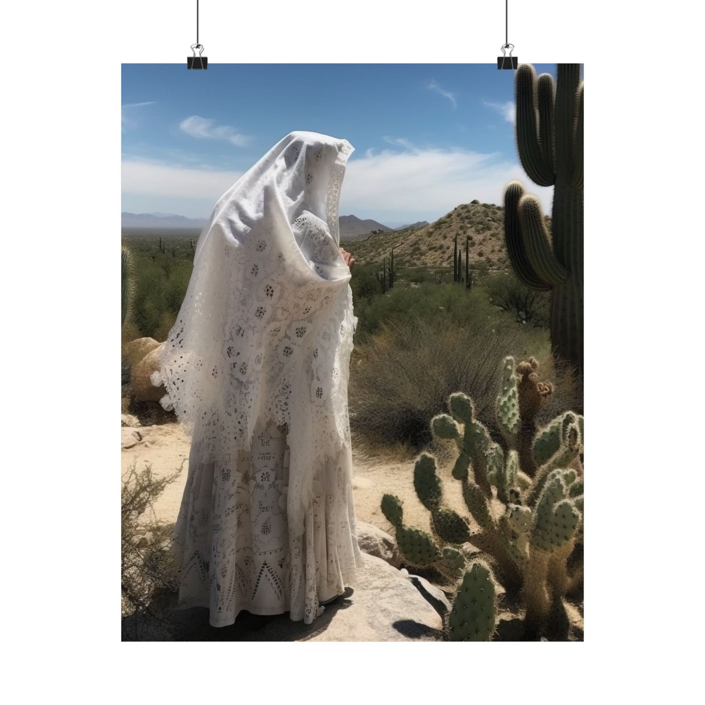 Saint Amma Sarah of the Desert Print - Sanctified Souls Print - Multiple Sizes - Premium Matte Vertical Posters - Desert Mothers Series