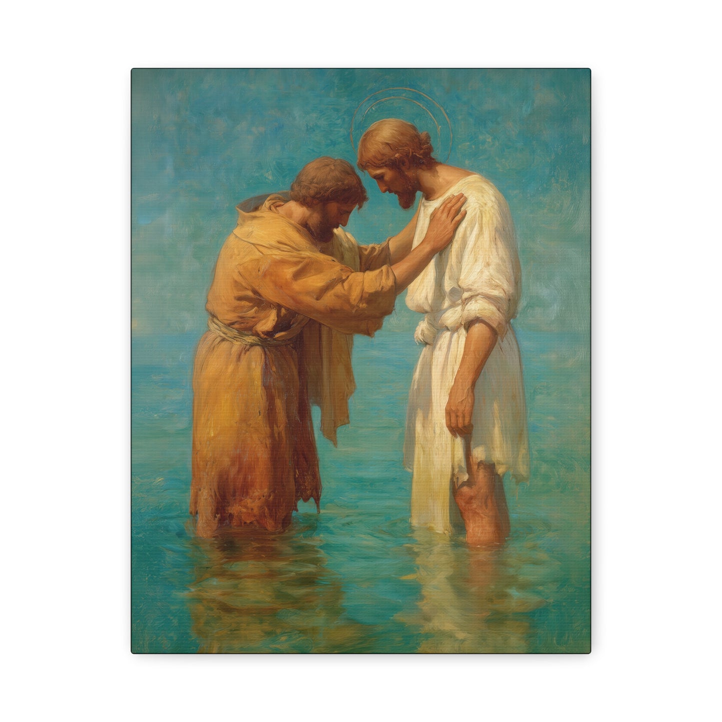 Saint John the Baptist, Servant of the Dawn - Museum Wrapped Canvas - Print - Religious Art for your Home - Christian print - Prayer Room
