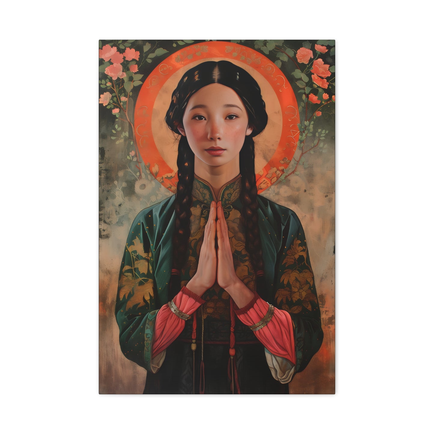 Saint Anna Wang - Museum Wrapped Canvas - Sanctified Souls Print - Art for your Home - Religious Art -  Martyr of China
