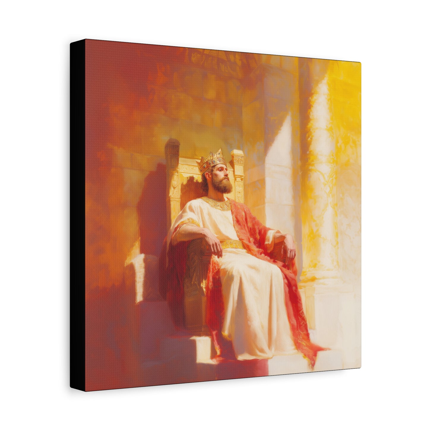 King Solomon: Keeper of God's Understanding - Gallery Wrapped Canvas - Print - Religious Art for your Home - Catholic Art