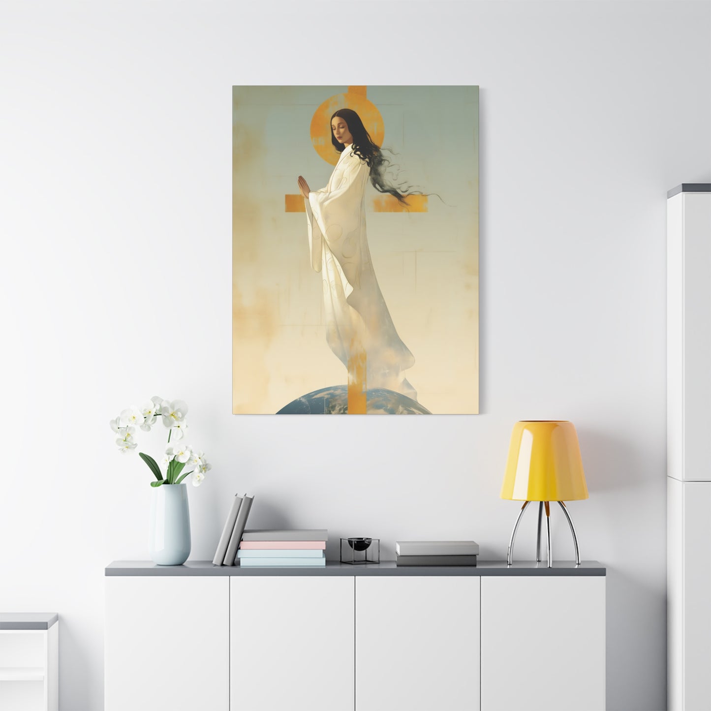 Our Lady of Akita - Mother Mary - Gallery Wrapped Canvas - Print - Religious Art for your Home - Catholic