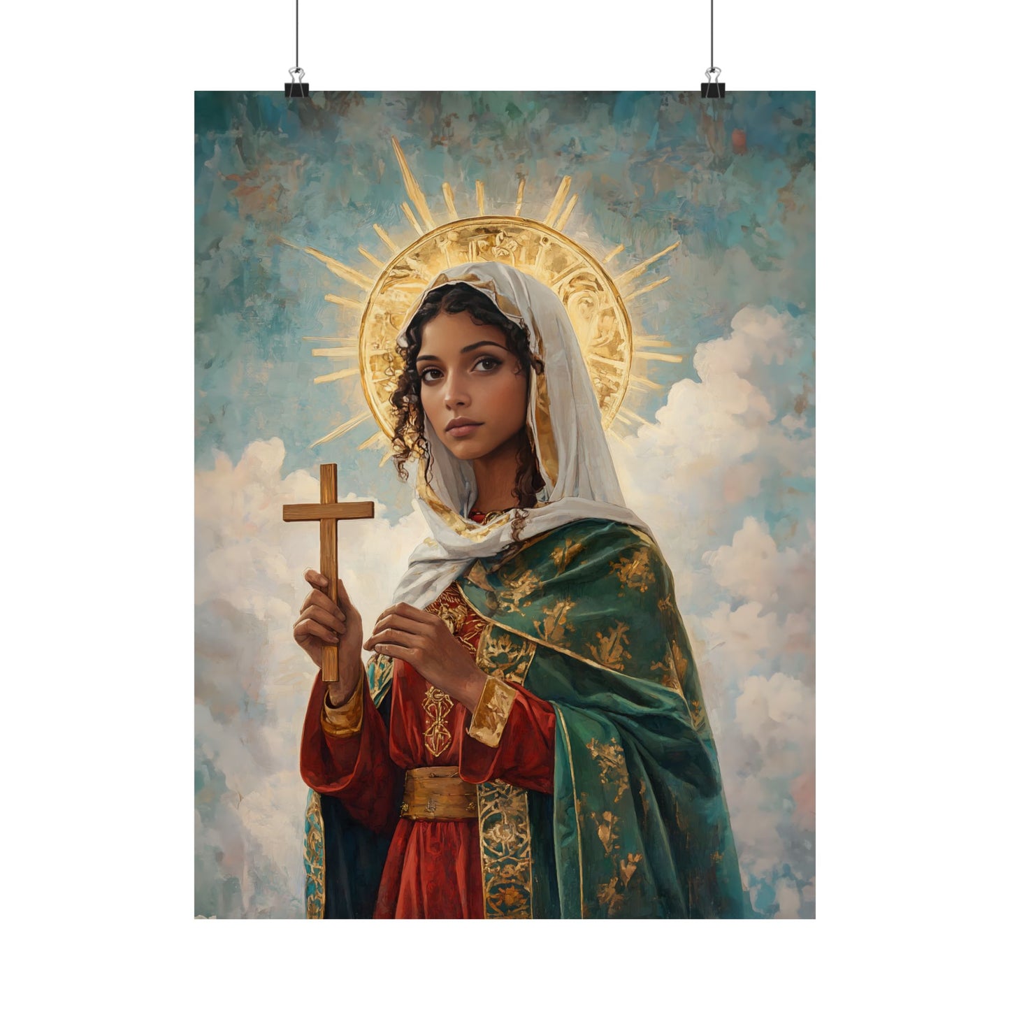 Saint Claudia - Sanctified Souls Print - Multiple Sizes - Premium Posters - Catholic Art - Christian - Gifts for Catholics - Prayer room art