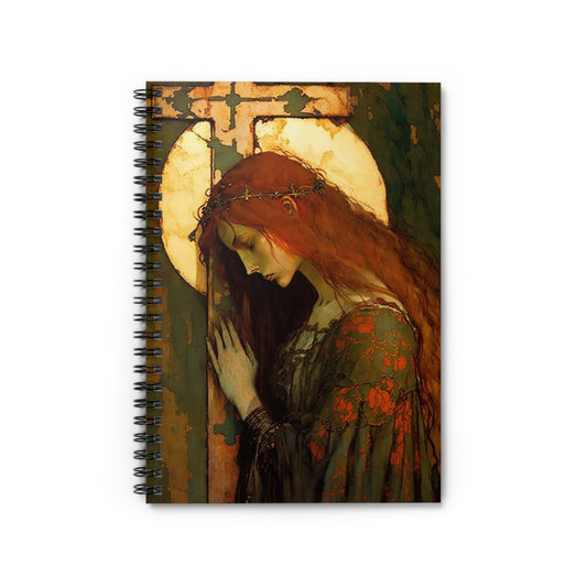 The Eternal Hope of Mary Magdalene Journal - Sanctified Souls Art - Religious Based Notebook - Spiral Notebook - Ruled Line - Catholic Art
