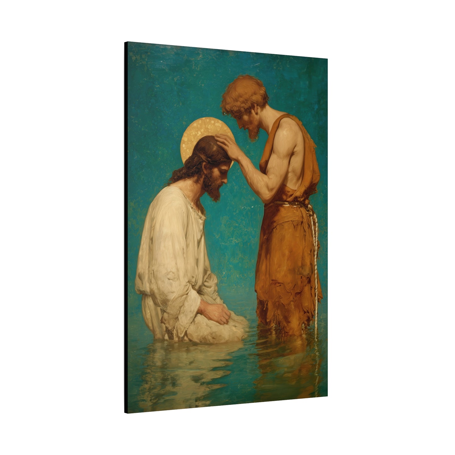 Saint John the Baptist, The Prophet and the Promise - Museum Wrapped Canvas - Print - Religious Art for your Home - Christian print