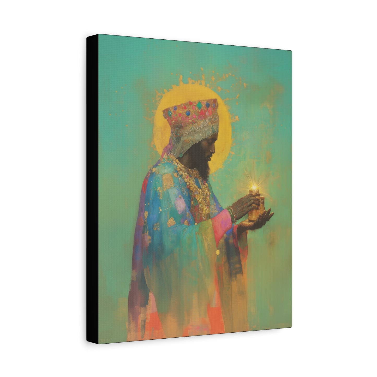 Balthazar and the Gift of Foretold Sorrow - 3 Wise Men - Gallery Wrapped Canvas - Print - Religious Art for your Home - Catholic
