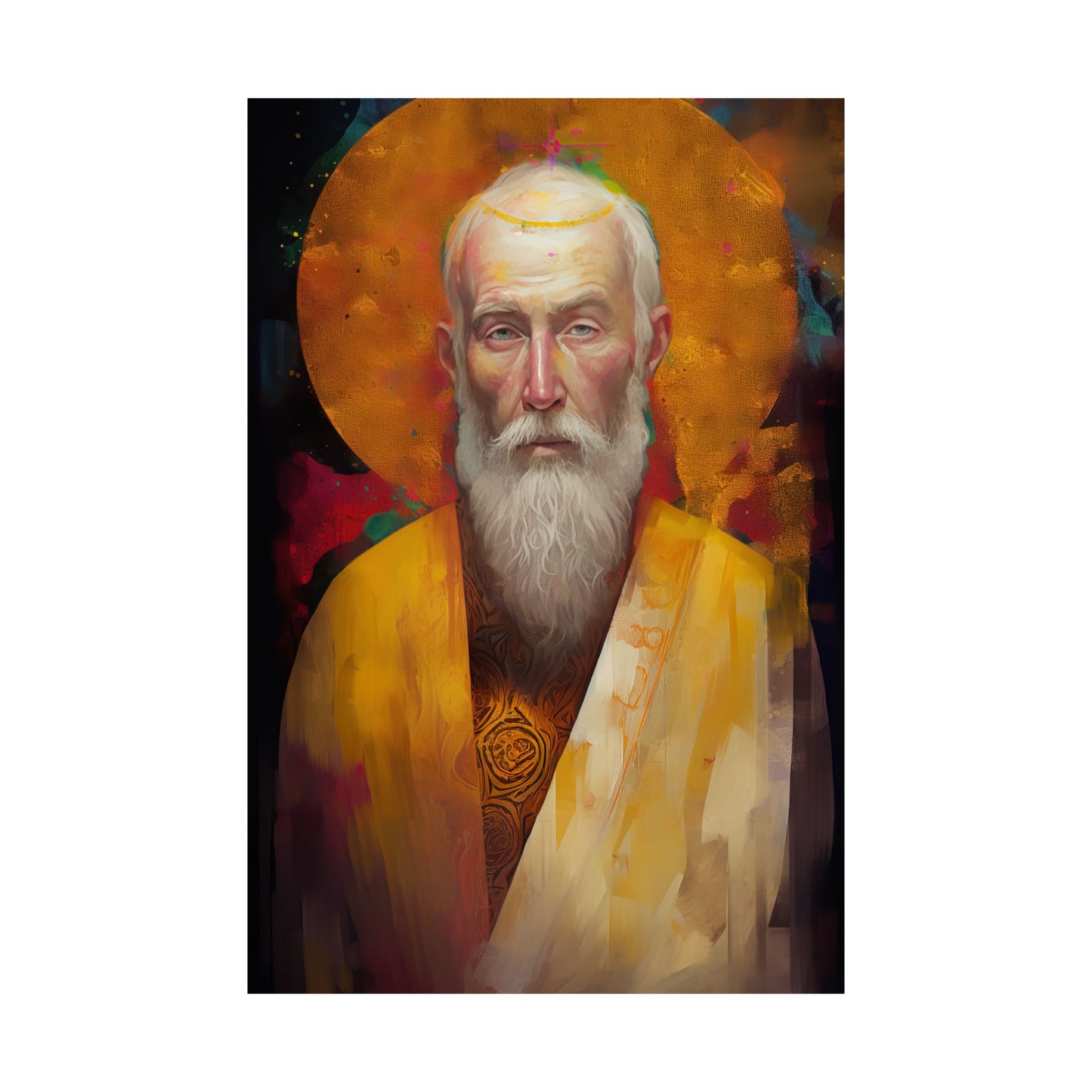 Saint Simon the Apostle Print - Sanctified Souls Print - Multiple Sizes - Premium Matte Vertical Posters