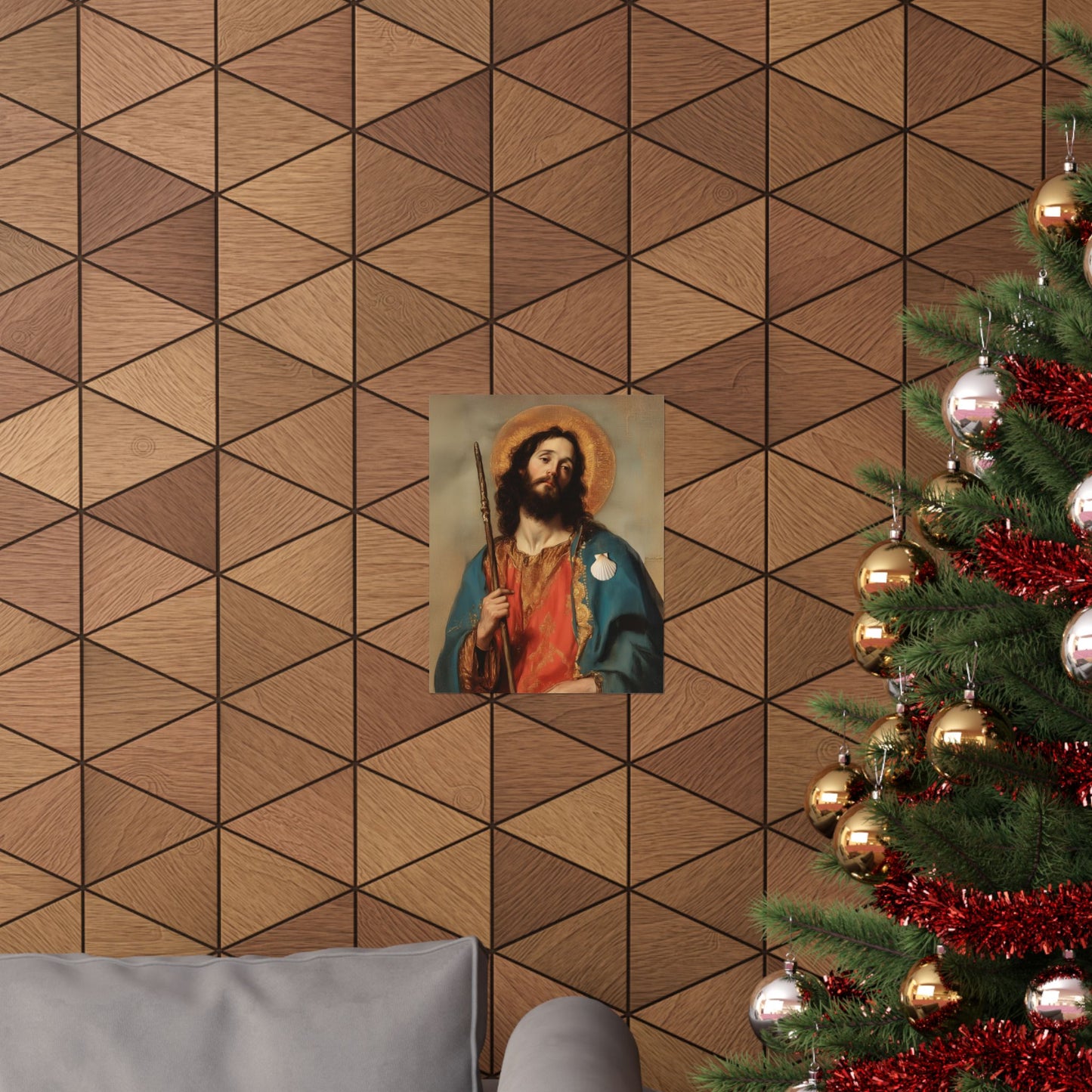Saint James the Greater - Apostle - Sanctified Souls Print - Multiple Sizes - Premium Posters - Catholic Art - Christian Home Decor Artwork