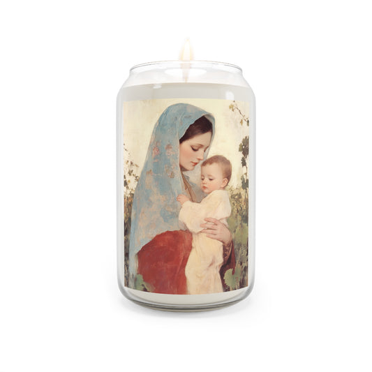 Our Lady of the Grapes / Out Lady of the Harvest - Scented Prayer Candle, 13.75oz - Tall Size - Religious Prayer Candle - Mother Mary